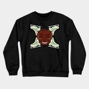 Ice Skating Devil (no caption) Crewneck Sweatshirt